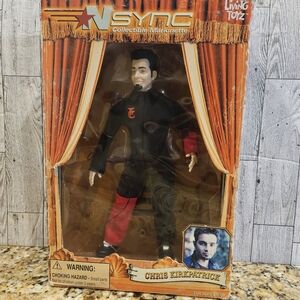 NSYNC CHRIS KIRKPATRICK COLLECTIBLE MARIONETTE LIVING TOYZ 10" DOLL 2000 8 & UP